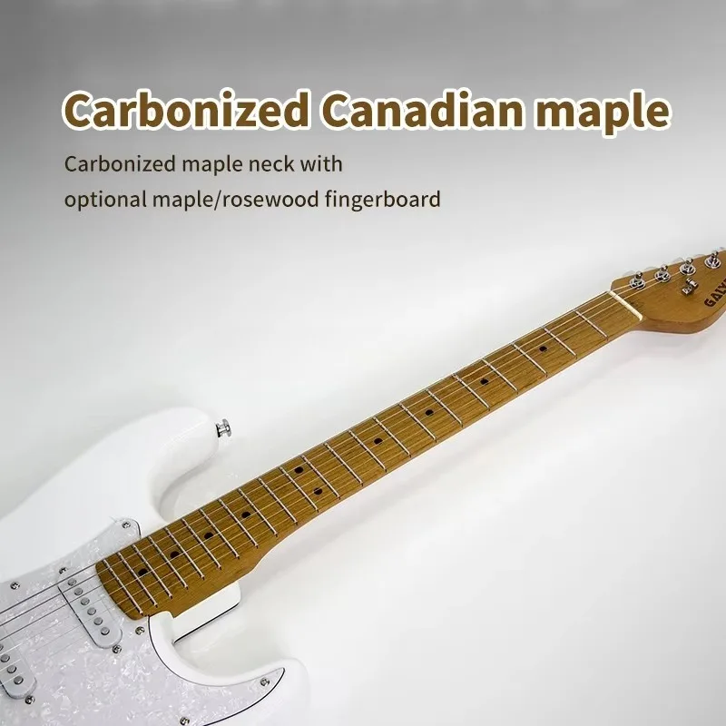 Factory OEM ODM Small Double Tremolo System Electric Guitar drawing-based customization personalized customization