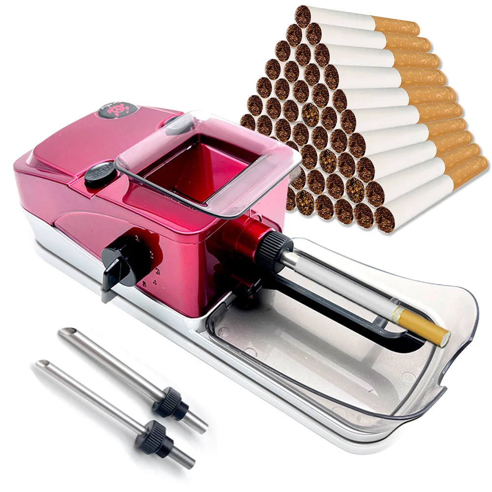 5.5/6.5/8mm Cigarette Making Machine Injector Tobacco Grind 5 Modes Adjustable Speeds Automatic Electric Cigarette Roller Device