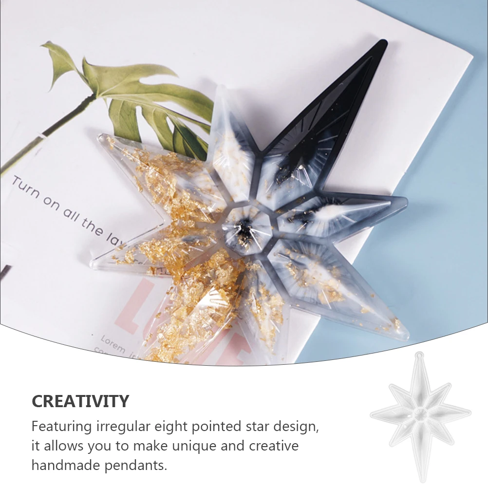 

DIY Crystal Epoxy Resin Mold Pendant Casting Silicone Irregular Star Non Stick Easy Demould Jewelry Accessories Making Hangtag
