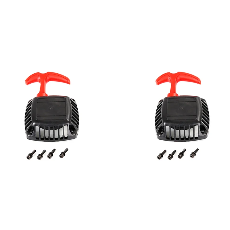 ABUM-2X Avviamento a strappo facile da avviare per motore 32Cc-36Cc Zenoah CY per 1/5 Hpi Baja 5B Rovan LT Losi 5Ive-T, Rosso