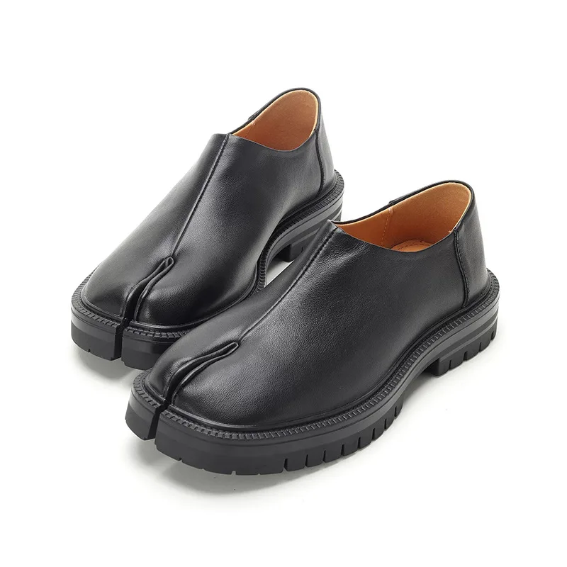 Chunky Platform Slip-on Tabi Loafers Women Brand Designer Split Toe Size 35-45 Unisex Concise Fashion Pig Trotter Shoes 2025 image 6