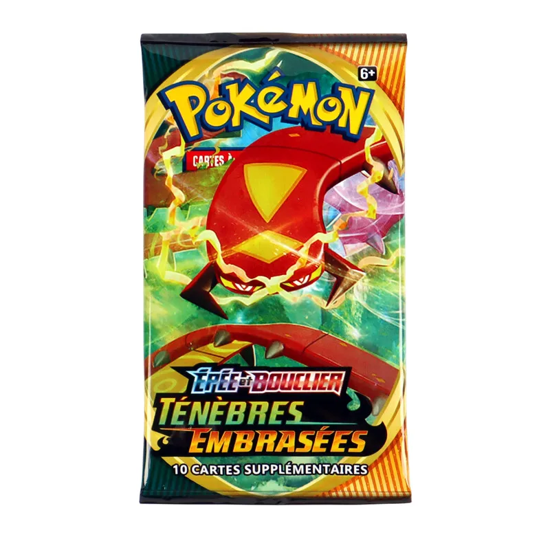 Versão Francesa Pokémon TCG: Espada e Escudo, Caixa de reforço Darkness Ablaze, Cartas Pokémon, Caixa de 36 pacotes