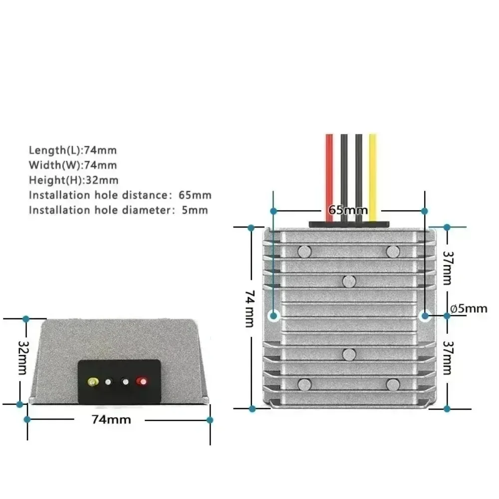 12V to 19V 24V 3A 5A 8A 10A 12A 15A DC DC Boost Step Up Converter Stabilizer Regulator Car Laptop Power Supply CE Certificated - view 3