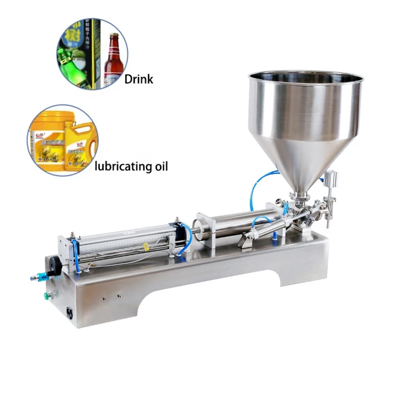 

Pneumatic Filling Machine Volumetric Soft Drink Food Beverage Facial Cream Oil Water Juice Honey Liquid Bottle Filler