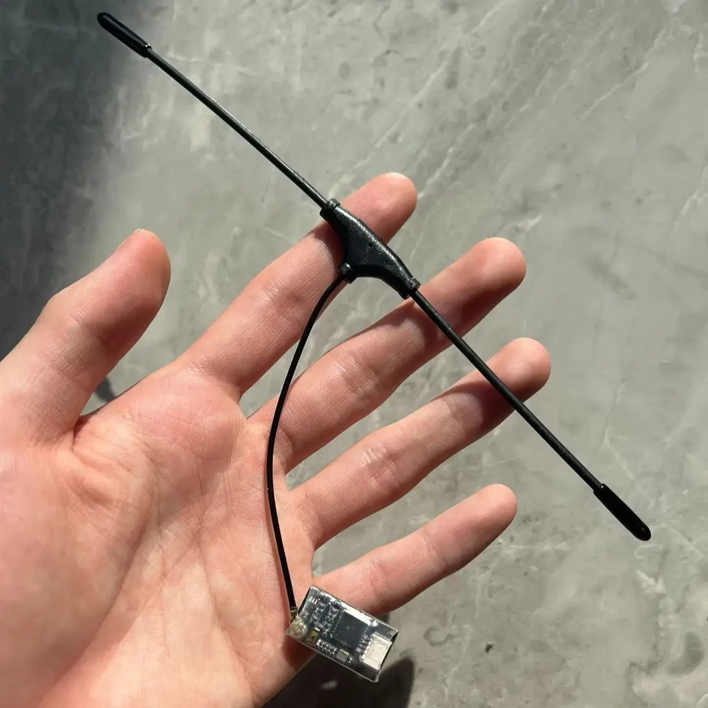 ELRS RX 433Mhz 500MHz 720Mhz Receiver Module Video Receiver VTX With T type Antenna 1W TX for FPV Drone Crossover Aircraft Model