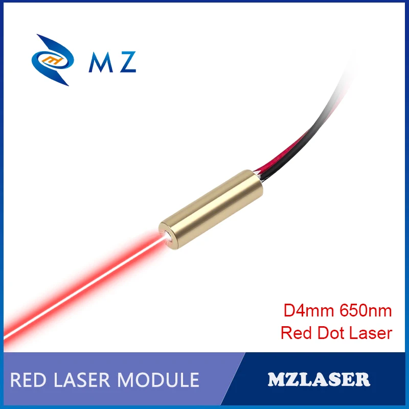 Compact Small Size Red Dot Laser Diode Module 650nm D4mm 0.5mW 1mW 5mW 10mW 3V High Integration Industrial Grade Spot Laser