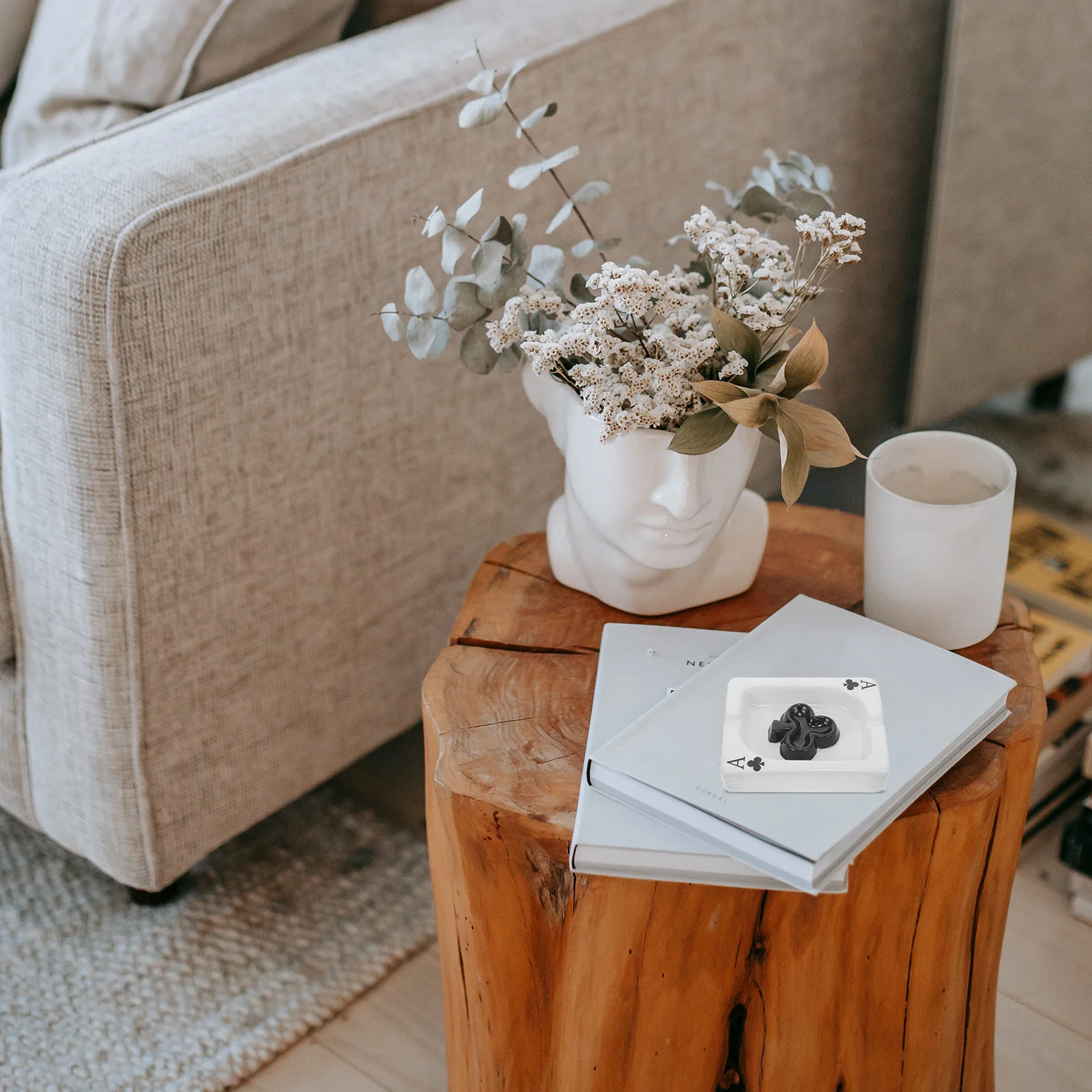 

Cigarette Tray Holder Hotel Decoration Desktop Case Plastic Smoke Catcher Smoking Ash