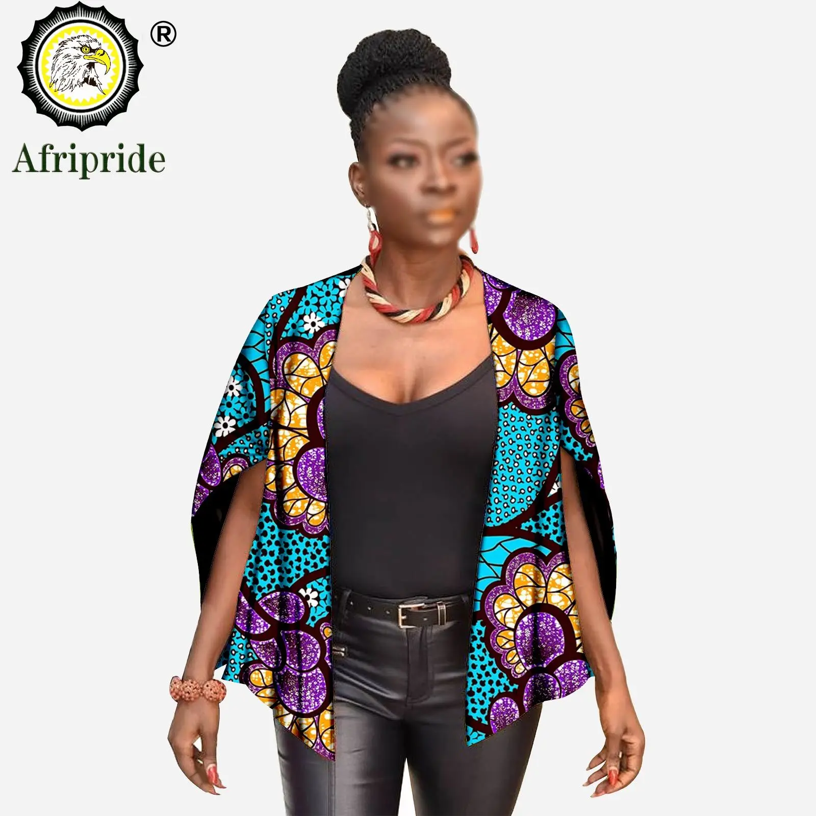 2026 African Clothing for Women Coats and Jackets Ankara Tank Top Fabric Print Dashiki Cotton Coat Plus Size Outfits S1924013