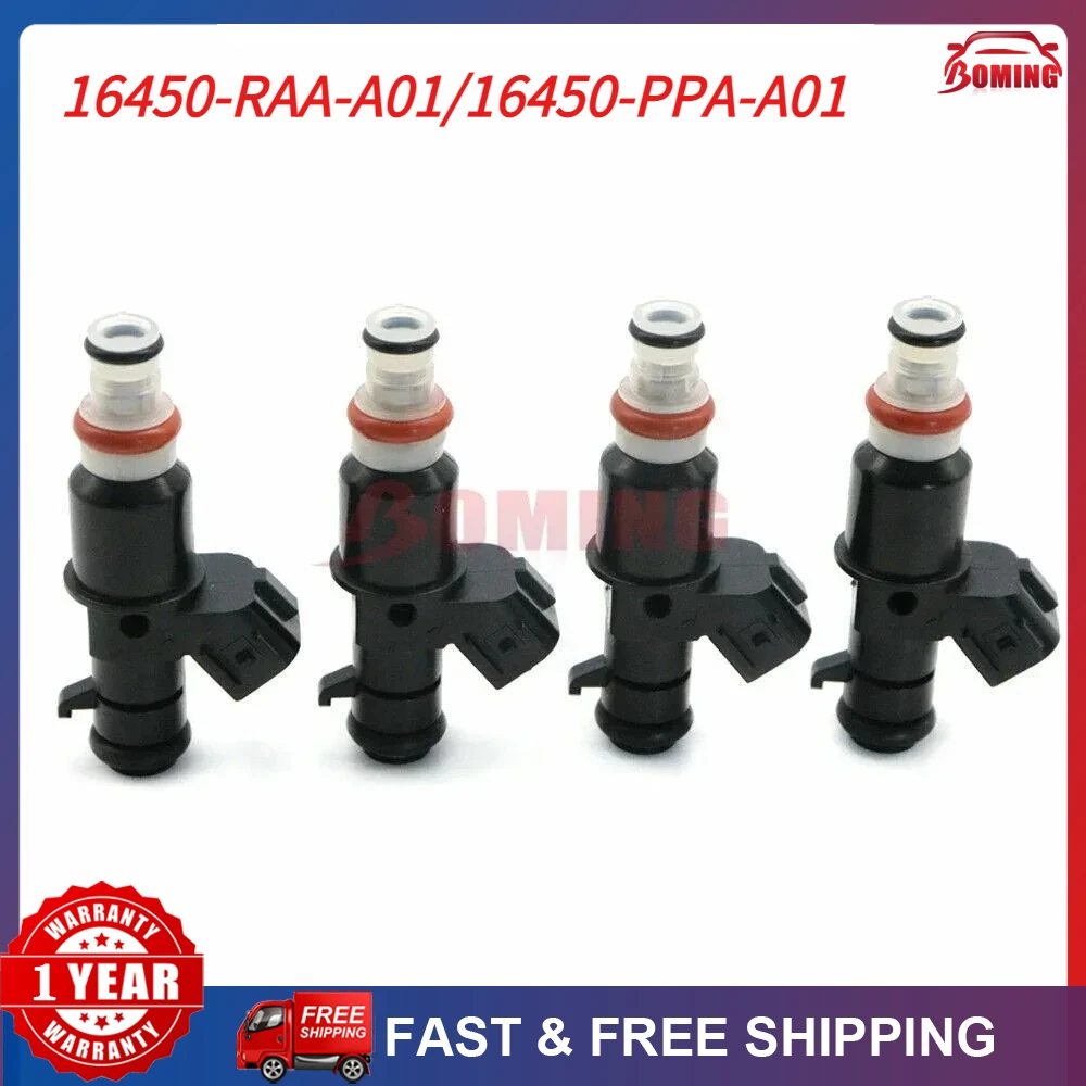 

4PCS Car Fuel Injectors Nozzle For Honda Accord 2.4L 2003 2004 2005 2006 2007 842-12288 16450RAAA01 16450-PPA-A01