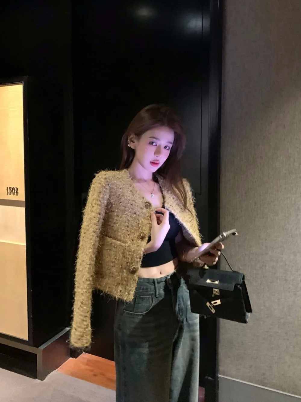 

Твидовый жакет коричневый женский летний легкий антистатический для фитнеса, спорта, отдыха, бега, тренировок в спортзале