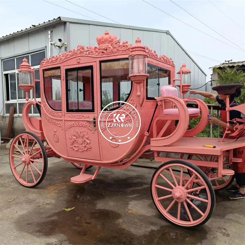 Elegant European Royal Horse Carriage Customized Luxury Wedding Horse Drawn Carriage for Weddings
