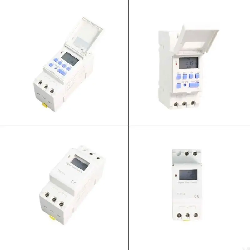 

THC15A DIN Microcomputer Timer DC48V/12V/24V/110V/220V Электронный программируемый цифровой реле Timer Easy