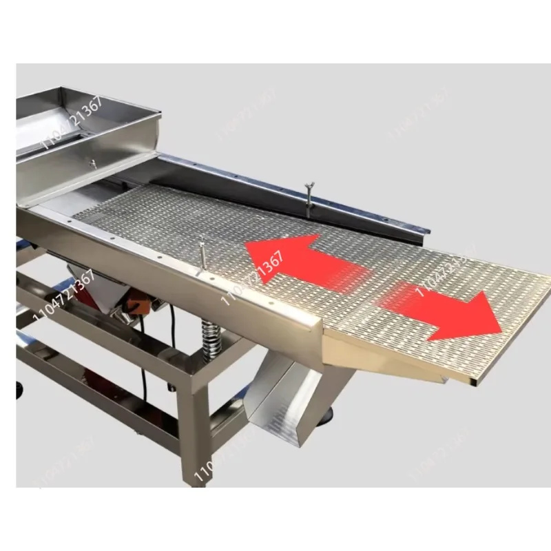 Vibrating Screen Electric Screen, Stainless Steel Fried Goods, Nozzle Material, Freeze-Dried Tea Straight Line Screening Machine