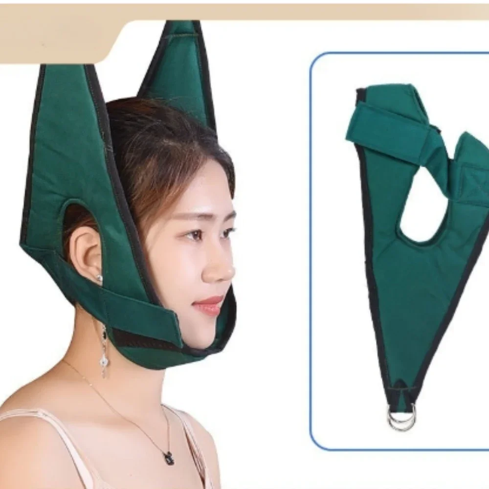 

Portable Hanging Cervical Neck Traction Device Soft Neck Stretching Belt Pain Relief Metal Bracket Chiropractic Traction Cushion