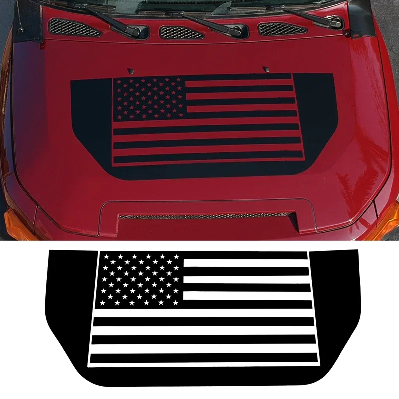 

Капот двигателя автомобиля, наклейка с американским флагом для Toyota FJ Cruiser 2007-2021, внешний декор, капот, графика, виниловые наклейки, аксессуары