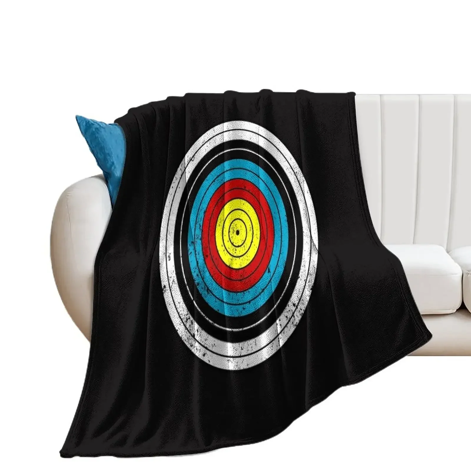 

Archery Target Bullseye Throw Blanket Shaggy Heavy Luxury Brand Thins Blankets