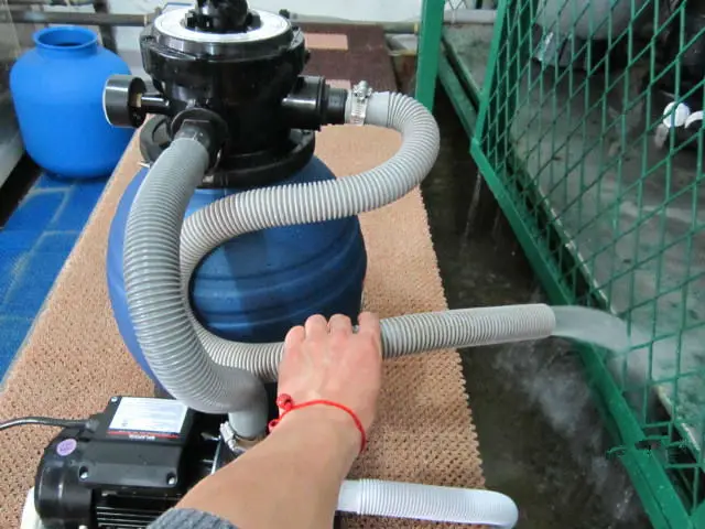 New Swimming Pool Professional Portable Valve Sand Filter Combo Filtration With Hair Filter