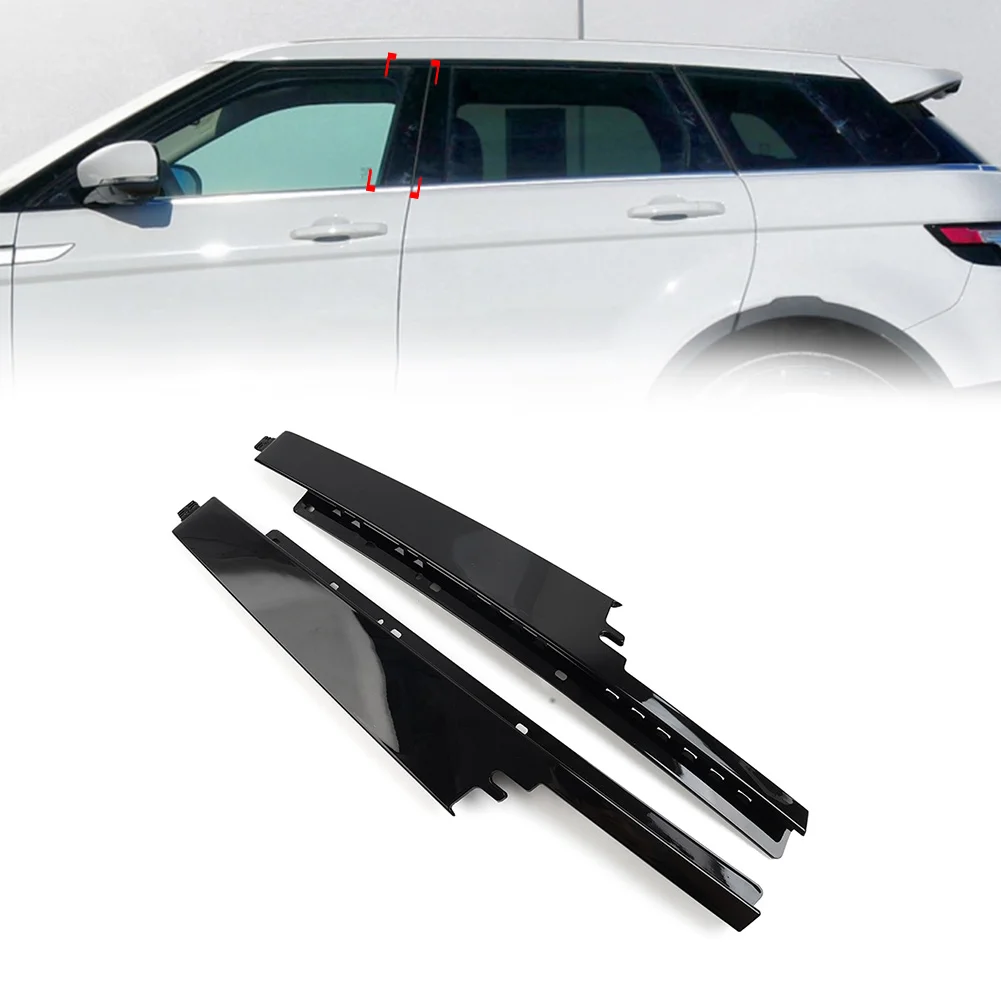 

Glossy Black Car Front Door Outside B Columns Molding Trim Parts For Land Rover Range Rover Evoque 5 Doors 2012-2019