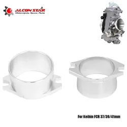 Alconstar-FCR Carburetor Air Cleaner Airbox Intake Adapters Velocity stack For Keihin FCR 37/39/41mm CNC Air Filter Cup