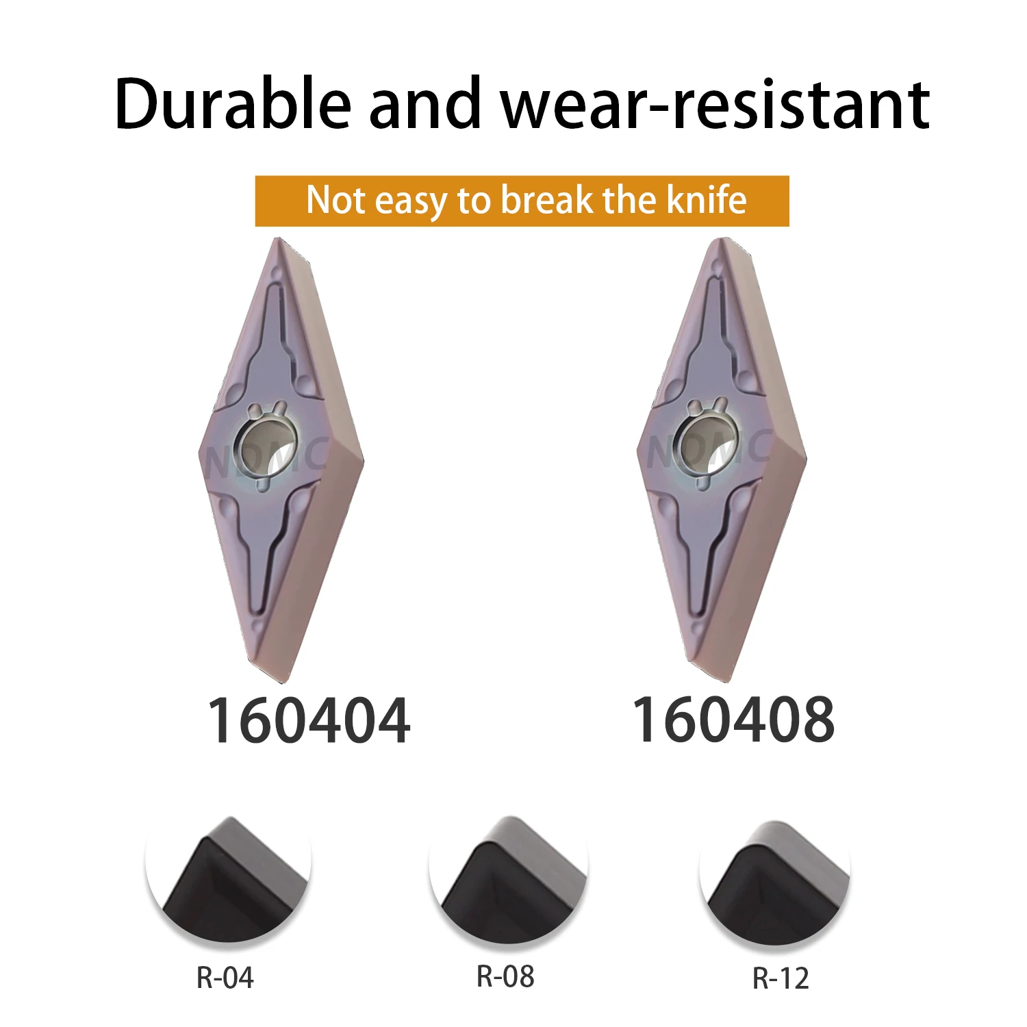 CNC Lathe VNMG160404/160408-MA LF6018 Stainless Steels Turning Tools Machining Stainless Steels Tools Lathe Parts Turning tools