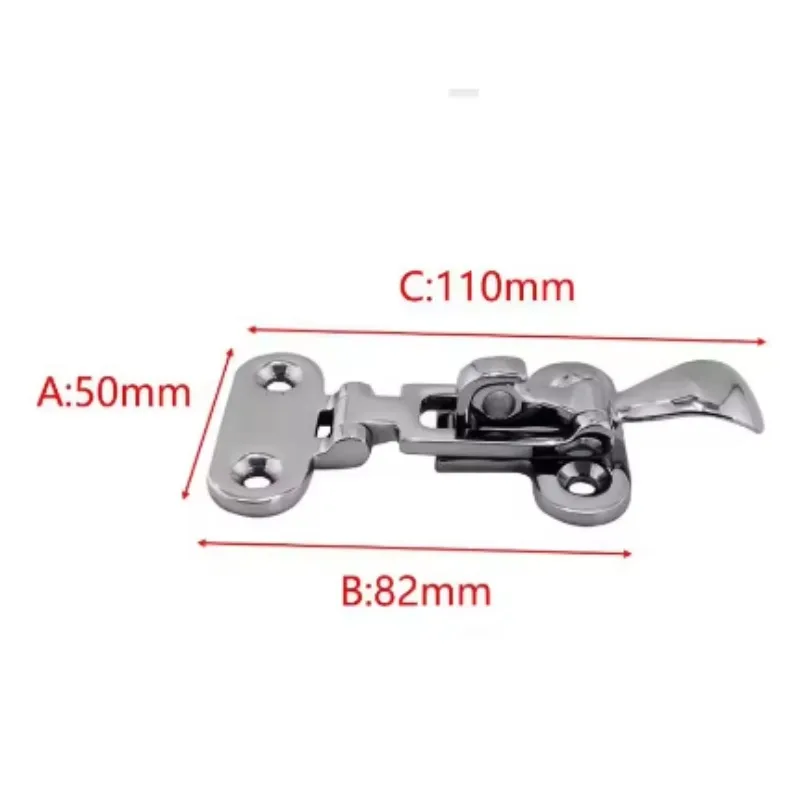 1pcs Stainless steel marine box buckle driver's seat door lock buckle yacht marine hardware accessories