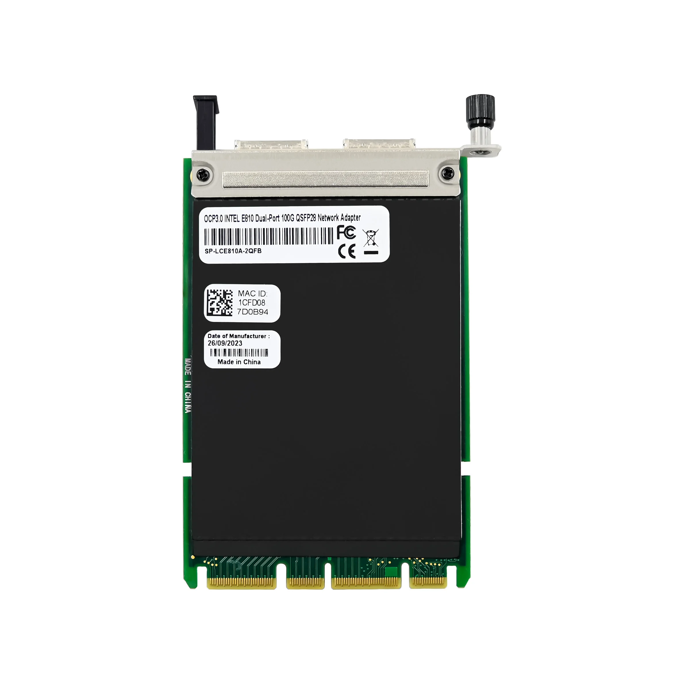 SUNWEIT ST7388 OCP3.0 E810-CQDA2 Dual-100G QSFP28 Servidor NIC