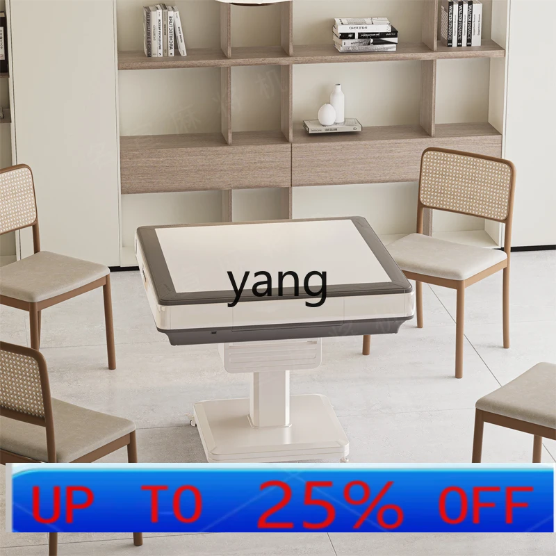 

Lhh automatic household folding silent heating bass mahjong table dining table dual-purpose five-piece set