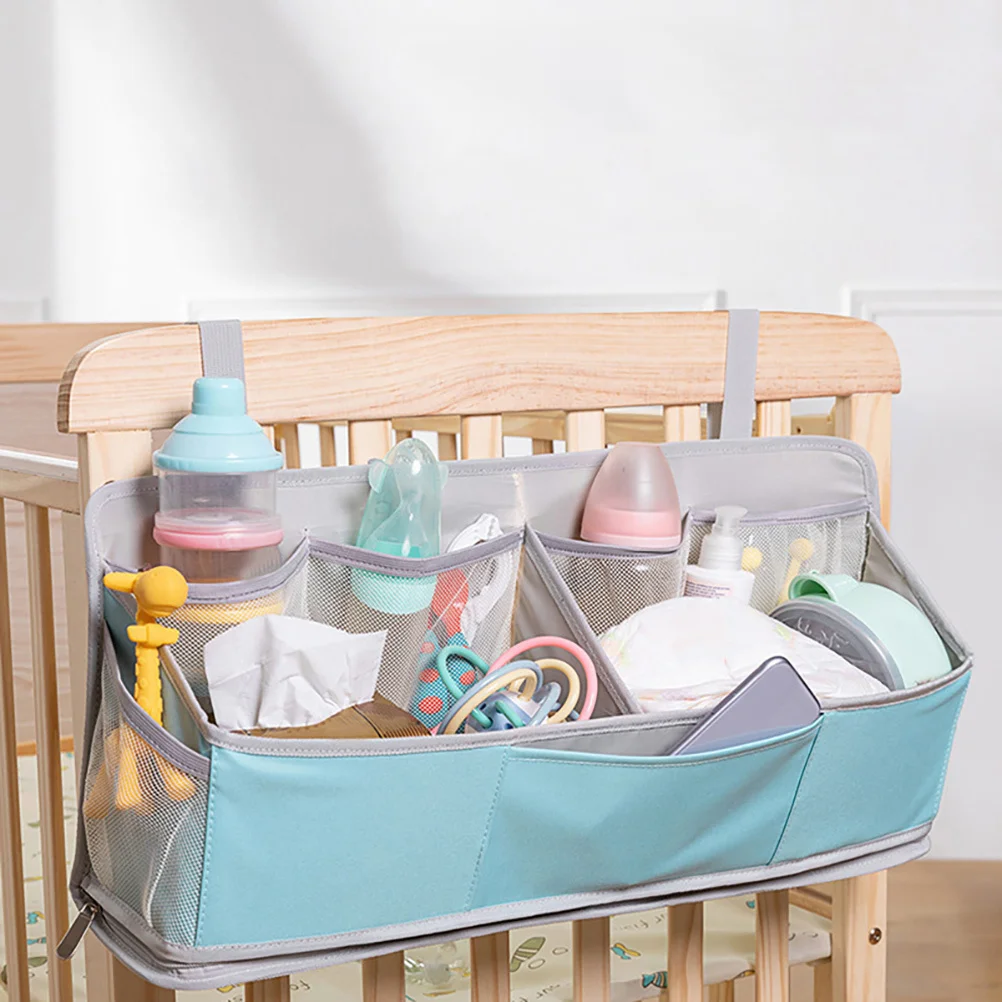 منظم الحفاضات من قماش أكسفورد مصنوع من مادة البولي بروبيلين خفيف الوزن ومتين للتعليق لتخزين هدايا استحمام الطفل منظم الحفاضات