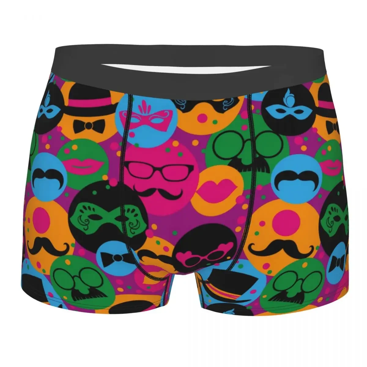 Male Panties Men's Underwear Boxer Mardi Gras Carnival Underpants Comfortable Shorts