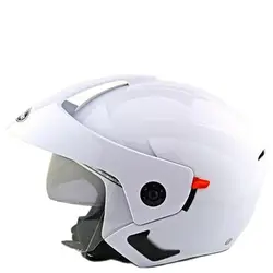 Hot Sell Cheap And Good 3/4 Open Face Motorcycle Helmet DOT Approved Dual Visor Motocross Black L CE