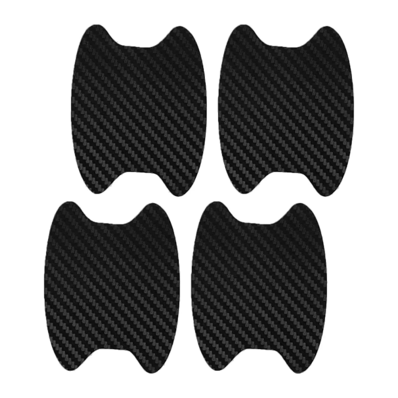 Carbon Fiber Door Handle Cup Protector Sticker Anti Scratch Film Universal Fit Car Truck Accessories Decorative