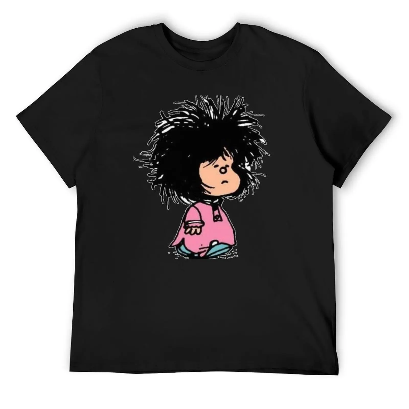 

Mafalda Quino T-Shirt clothes plus size clothes designer shirts plus size men clothing Graphic T Shirts Anime T-Shirt Gym