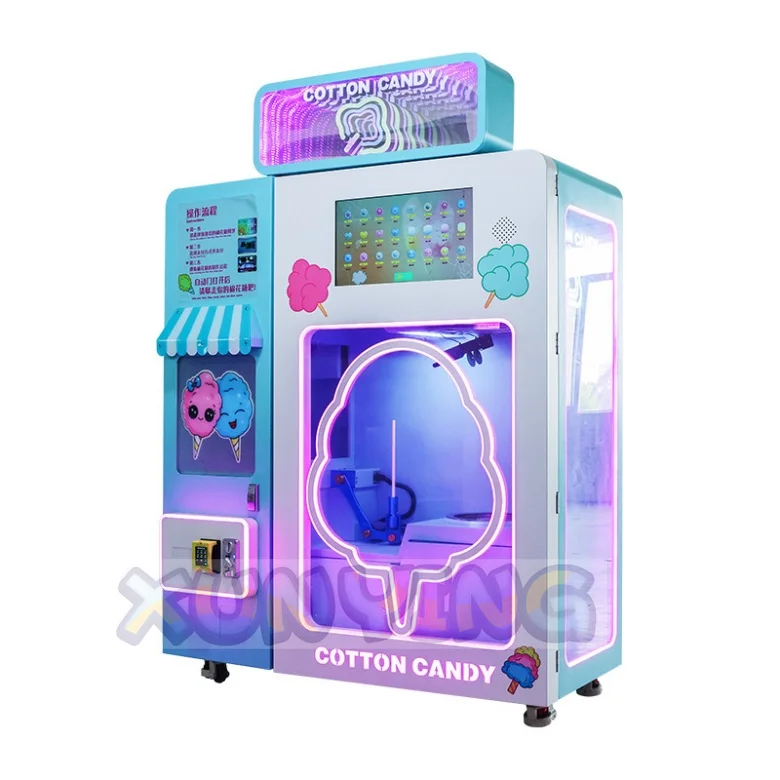 Commercial Full Automatic Crane Machine Cotton Candy Vending for Indoor Use Coin Pusher Game for Kids SS 8+