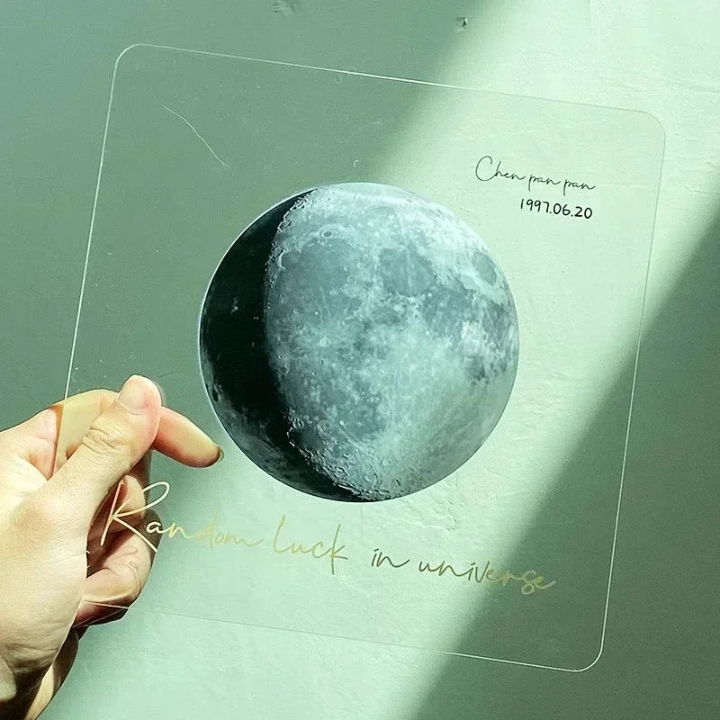 Customizable Moon Phase Night Light with Built-in NFC Tag - A Unique, Star-Gazer's Gift that Captures the Exact Celestial Momen