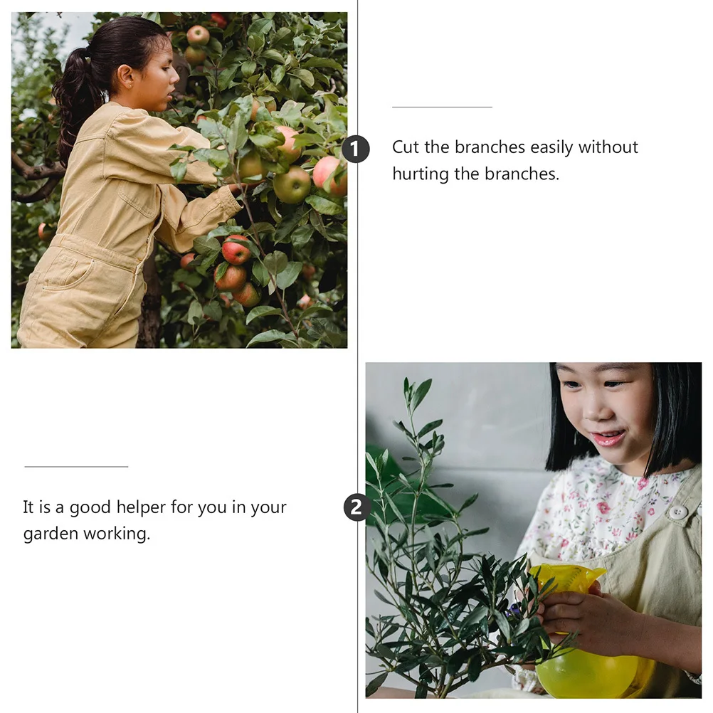 

1Pcs Garden Pruning Shears Stainless Steel Hardened Clippers Non Slip Handles Large Cutting Capacity Gardening Tool Flowers