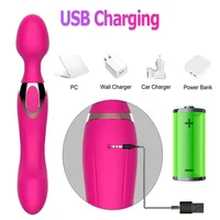 USB Charg10 Speeds Powerful Vibrators for Women Magic Dual Motors Wand Body Massager Female Sex Toys for Women G-Spot Adult Toys - Image 5