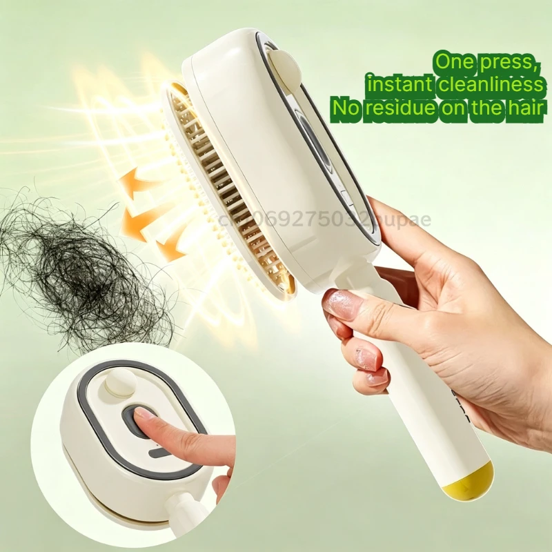 Electric Portable Spray Massage Picking Hair Comb Brush Straighten Conditioner Scalp Massage Brush with Scalp Massage Function