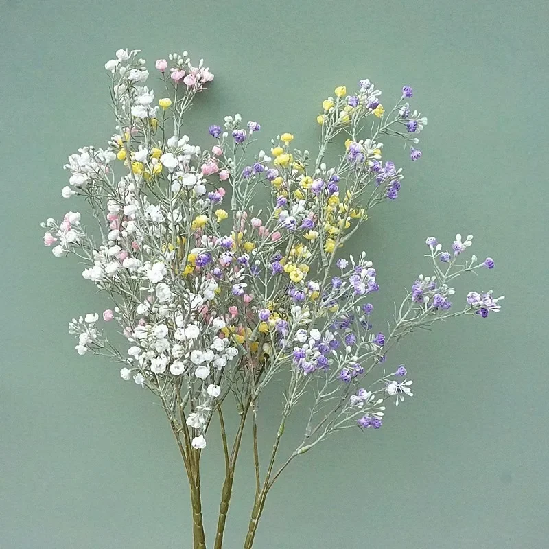 NEW Rich babysbreath branch plastic Artificial flowers Home Wedding garden decoration outdoor flores fleur artificielle Ramos