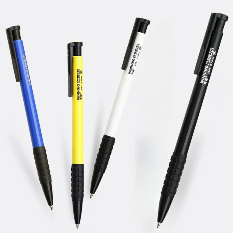 

40pcs Multi Colored Ballpoint Pens Press-type Ballpoint Pens Anti-drop Office Supplies for Primary School Teachers stationery