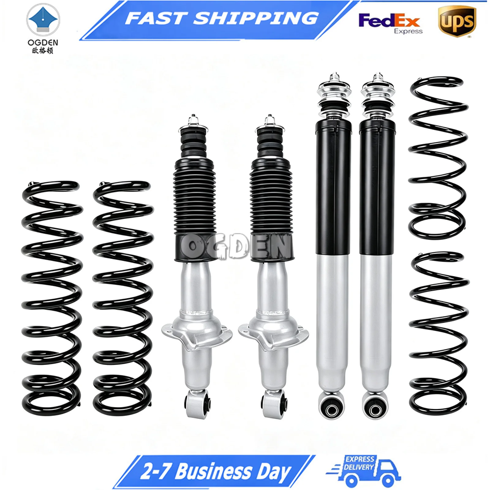 OGDEN 2-inch Lift Spring and Shock Absorber for Nissan Patrol Y62 Off-road Modification  E6110-1LA0A  E6210-1LB7A