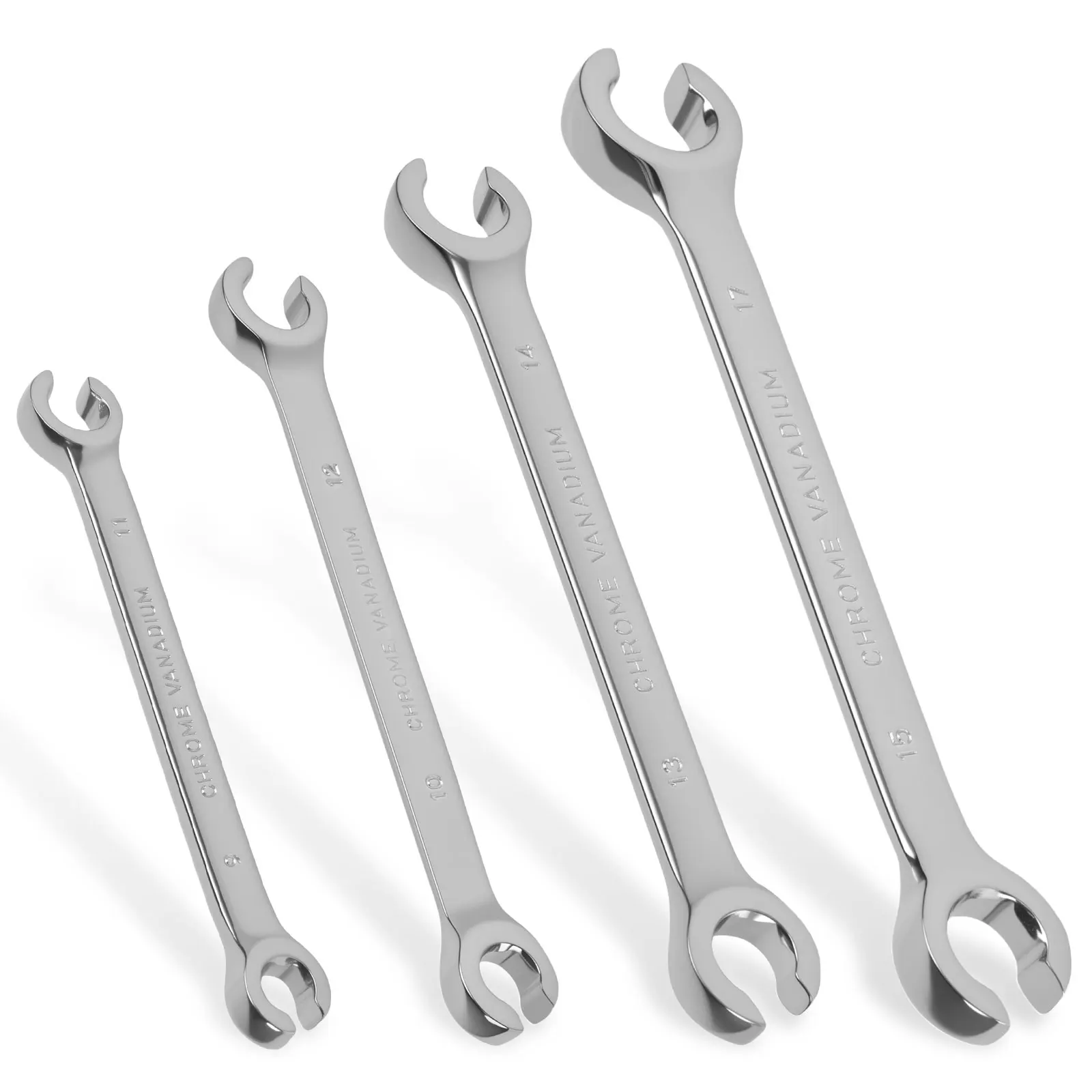 4Pcs Double End Wrench Set 9 10 11 12 13 14 15 17mm Combination Wrench Flare Open Wrench Hand Tool for Machinery Car Repair Tool