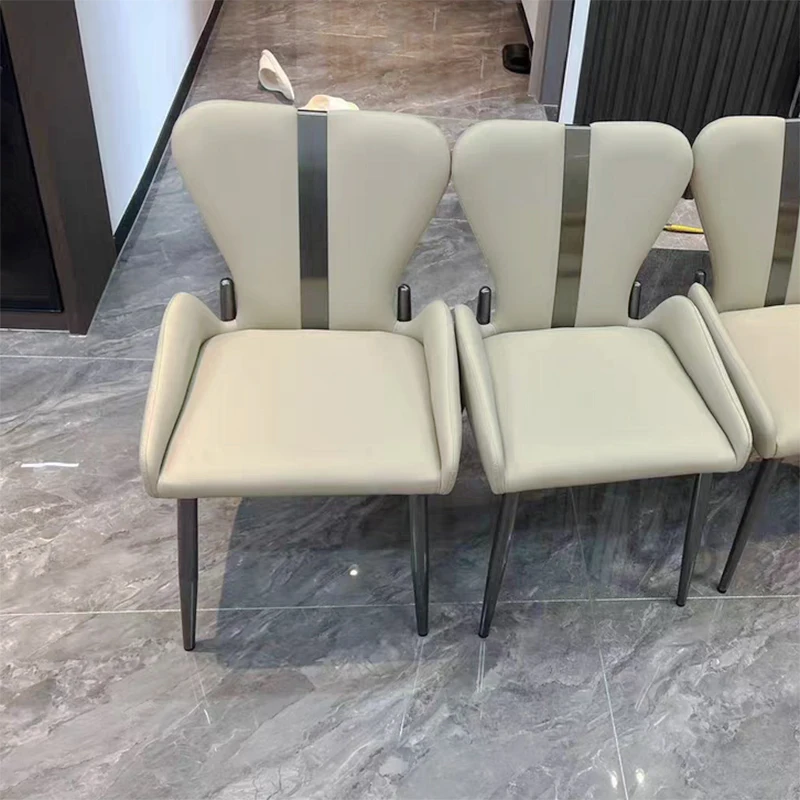 

Relax Luxury Dining Chairs Nordic Bedroom Design Floor Metal Chairs Accents Lounge Office Cadeiras De Jantar Home Decorations