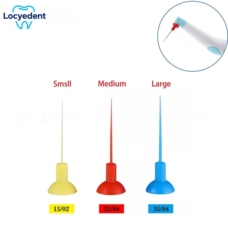 

40pcs Dental Endo Ultrasonic Activator Wireless Sonic Tooth Washing Tips Yellow/Blue/Red - Dental Care Sonic Irrigator Tips