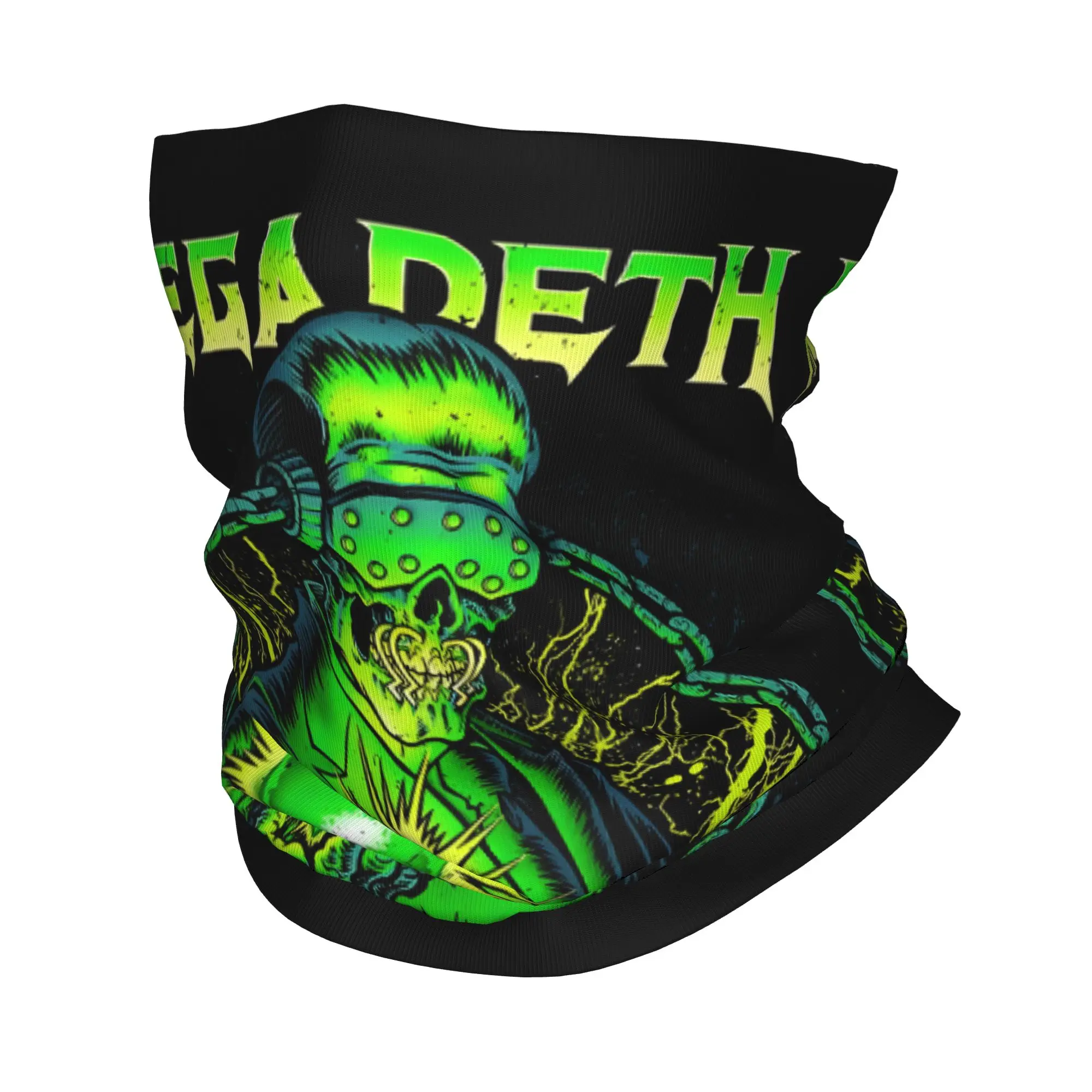 

Custom M-Megadethes Bandana Winter Neck Warmer Women Windproof Wrap Face Scarf Hiking Hot Rock Heavy Metal Band Gaiter Headband