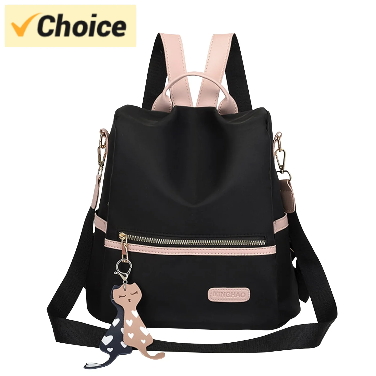 Backpack Women Casual Bag Backpack School Fashion School Anti-Theft Waterproof Nylon Large Capacity Shoulder Bag For Travel