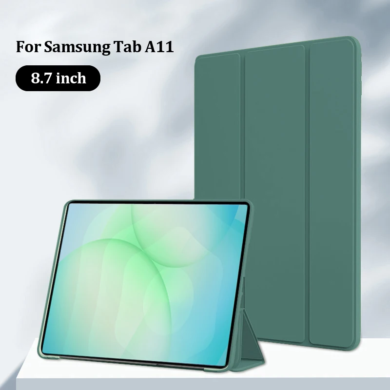 

Soft SiliconeTrifold TPU Tablet Case For Samsung Galaxy Tab A11 Anti-drop Honeycomb Heat Dissipation Kickstand Protect Cover