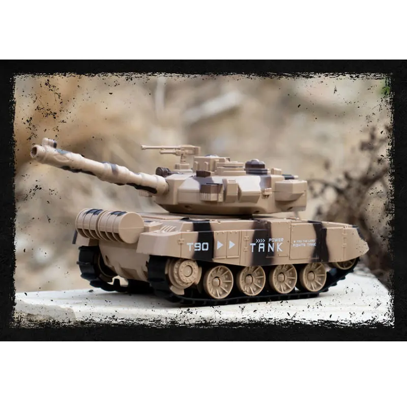 RC Battle Tank Shoot BB Bullets Remote Control Shooting Tank USB Charge With LED Sound Military War Game Electronic Car Boy Gift