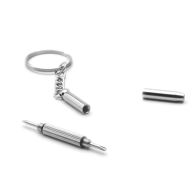 3in1 Eyeglasses Screwdriver Sunglass Watch Repair Screwdriver Tool Keychain