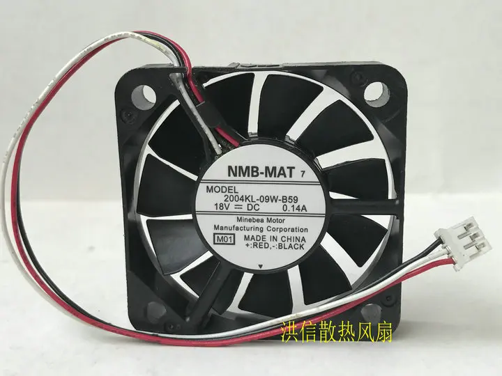 Freight free original NMB-MAT 5010 2004KL-09W-B59 DC18V 0.14A converter axial fan