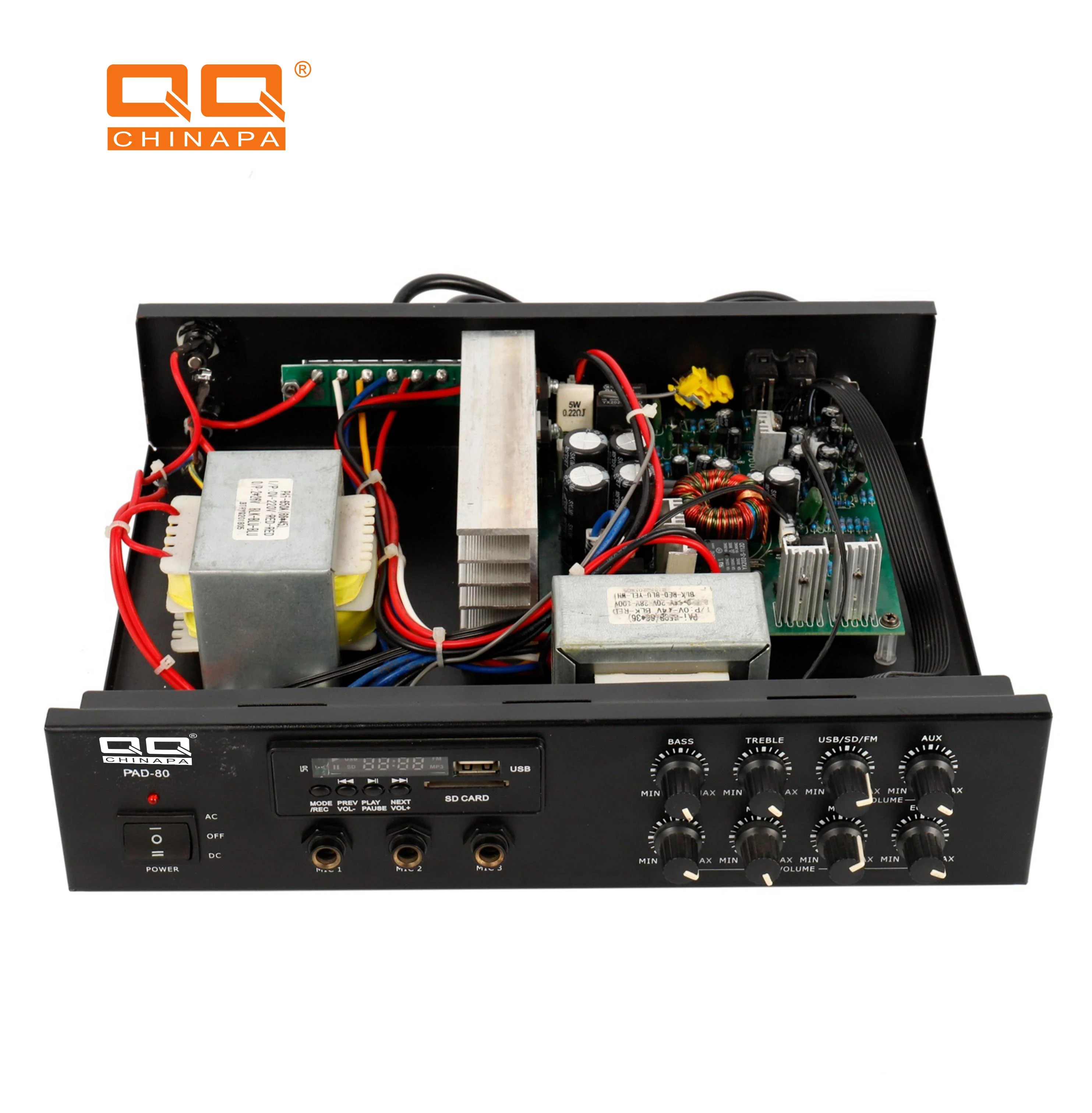 

QQCHINAPA 240W AC/DC Car Audio Amplifier With Blue Tooth,FM